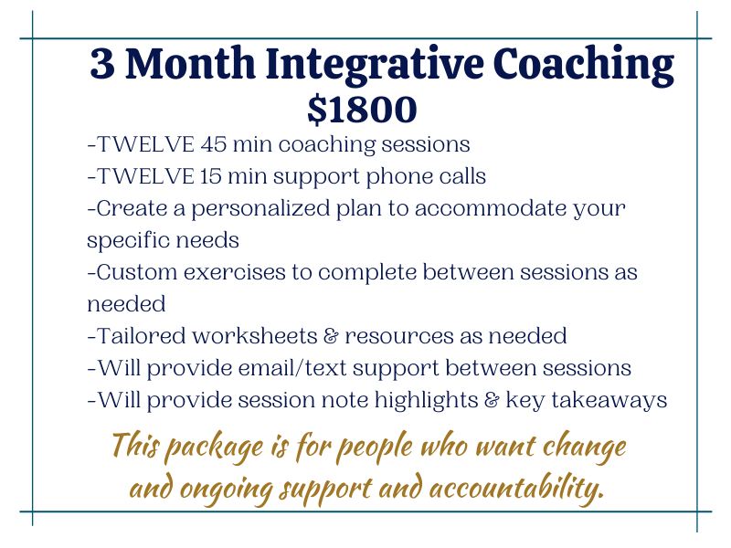 work with me coaching package to support your needs